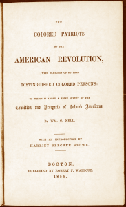 colored patriots of the american revolution william cooper nell