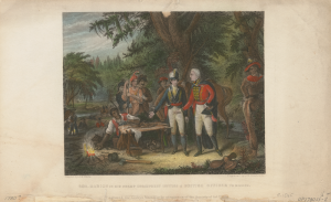 general francis marion inviting a british officer to dinner